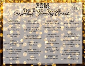 2016 The Baton Rouge Wedding Industry Awards
